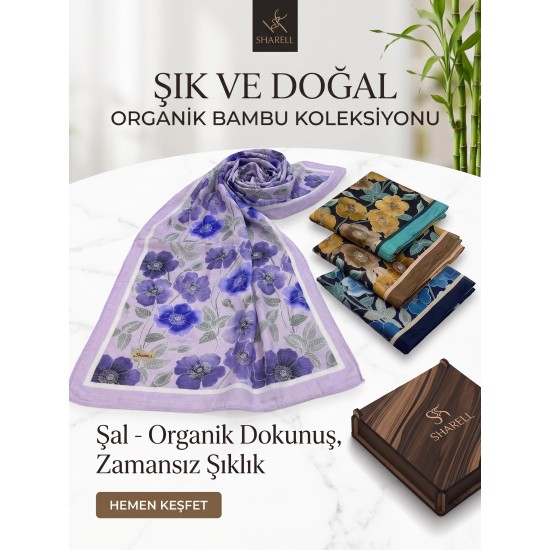 Sharell Organik Bambu Kraş Şal