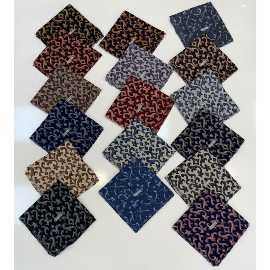 Eyfel Şal Desen Çekme Koton Yazma (17'li Mix Paket)