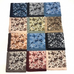 Eyfel Çiçek Desen 120*120 Büyük Boy Pamuklu Eşarp (12'li Paket)