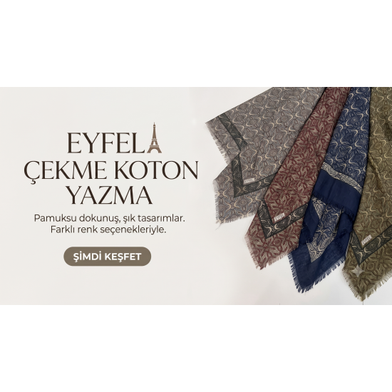 Eyfel Çekme Koton Yazma