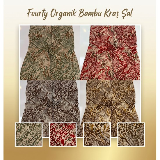 Fourty Organik Bambu Kraş Şal