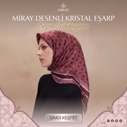 Miray Desenli Kristal Eşarp (10'li Paket)