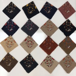 Polo İst. Ağaç Dalı Desen Pamuklu Flamlı Yazma (16'li Mix Paket)