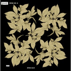 (5'li Paket) Yaprak Desen Reyyan İpek 100 Cm Desenli Oyalık Yazma REYYAN-8