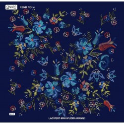 (5'li Paket) Reyyan İpek Kanaviçe Desen 100 Cm Desenli Oyalık Yazma REYYAN-4