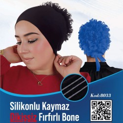 Silikonlu Kaymaz Dikişsiz Fırfırlı Bone (10lı Paket)