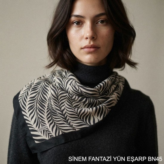 Sinem Sarmaşık Desen Kışlık Fantezi Yün Eşarp (12'li Mix Paket)