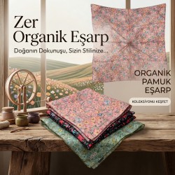 Zer Çıtır Çiçek  Organik Eşarp